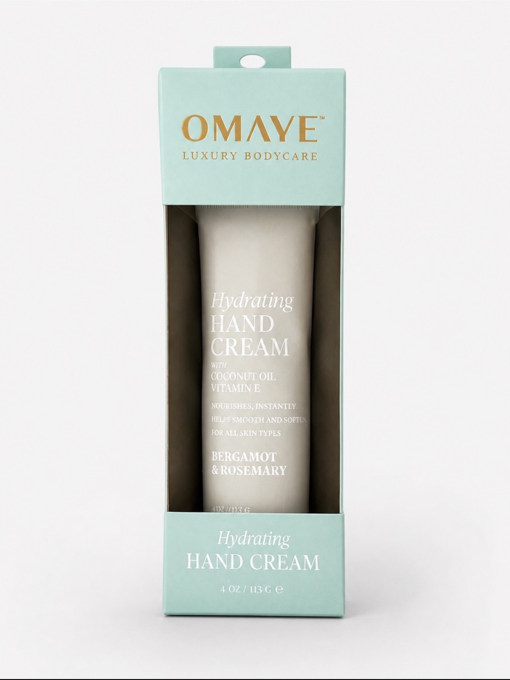 OMAVE luxury Hydrating Hand Cream - Bergamot & Rosemary